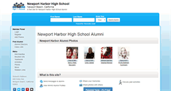Desktop Screenshot of newportharborhighschoolalumni.com